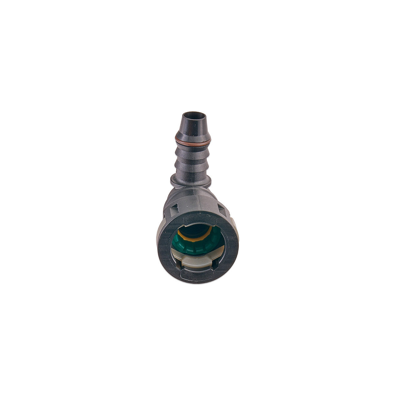 IAG 1/2" SAE Quick Connect Female to 11mm Hose Barb Right Angled (90 degrees) - Angle 6