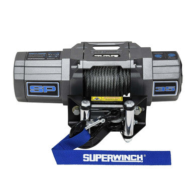 Superwinch 3500 LBS 12V DC 7/32in x 40ft Steel Rope Roller Fairlead SP 35 Winch - 1135240