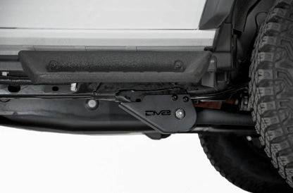 DV8 Offroad Trailing Arm Skid Plates w/ OEM Skid For 2021+ Ford Bronco - Installed