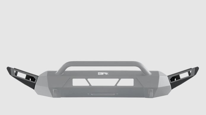 Body Armor 4x4 HiLine Bumper High Clearance Side Wings For 2016-22 Toyota Tacoma (Black)