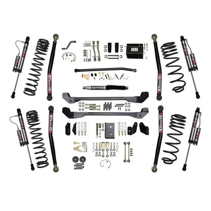 Skyjacker 97-06 Jeep TJ 4in Dual Rate Long Travel Coils Long Arm RR1 Lift Kit w/ Nitro Shocks - TJ40RR1LTK-N