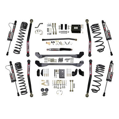 Skyjacker 97-06 Jeep TJ 4in Dual Rate Long Travel Coils Long Arm RR1 Lift Kit w/ Nitro Shocks - TJ40RR1LTK-N