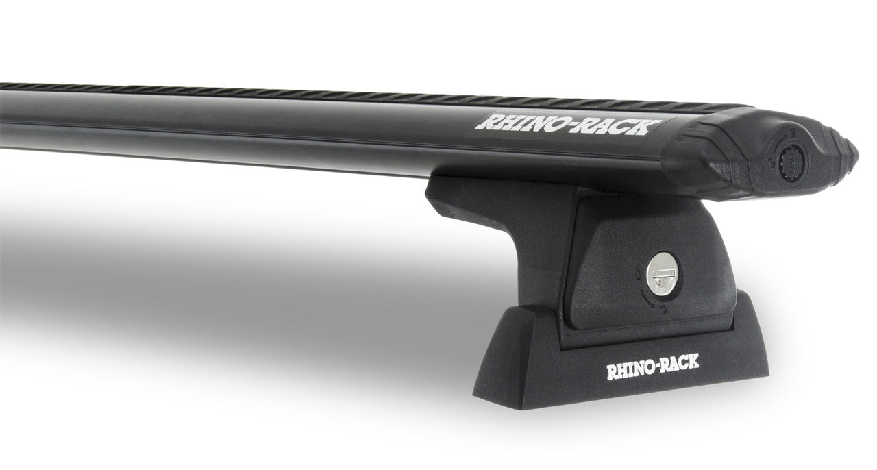 Rhino-Rack 16-20 Toyota Tacoma 4 Door Pick Up Vortex RLT600 Ditch Mount 1 Bar Roof Rack - Black - JA9114