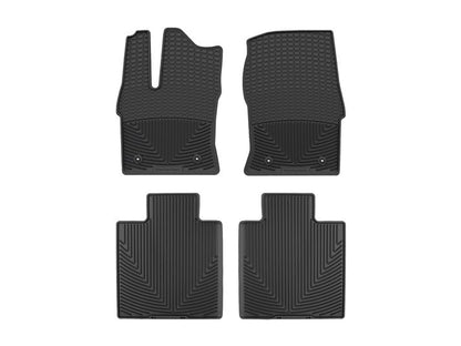 WeatherTech 22-24 Toyota Tundra/Tundra Hybrid Rear Rubber Mats - Black - W612