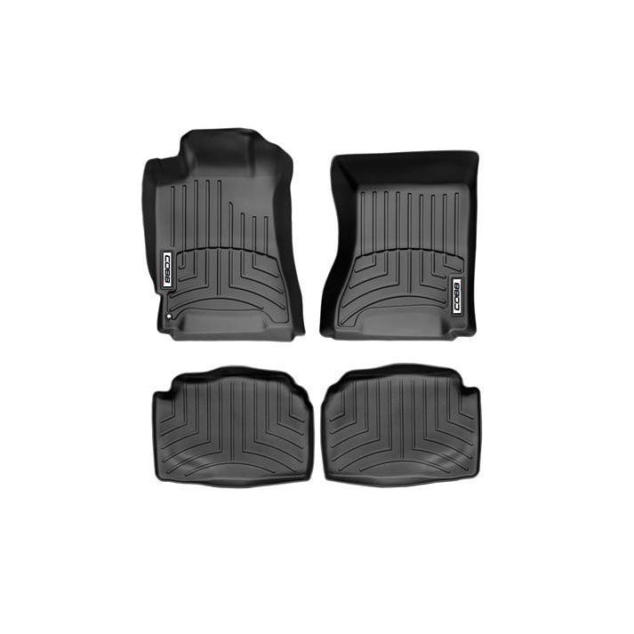 COBB Front and Rear FloorLiner by WeatherTech For 2004-08 Subaru Forester XT - Black