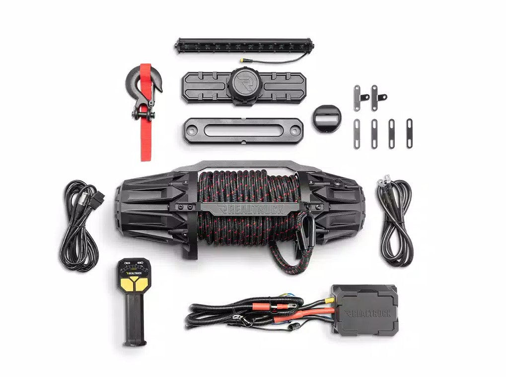 RealTruck Universal Traction Recovery 13K Winch - Black