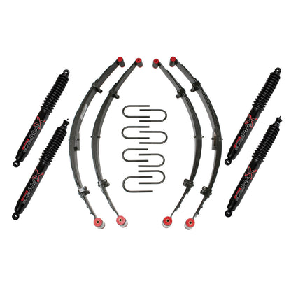 Skyjacker 2.5"KIT,87-96 YJ W/4 BLK MA - YJ21BKB