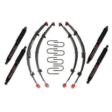 Skyjacker 2.5"KIT,87-96 YJ W/4 BLK MA - YJ21BKB
