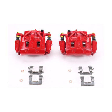 Power Stop Red Front Calipers w/Brackets For 2010-19 Subaru Outback - Pair - S3348