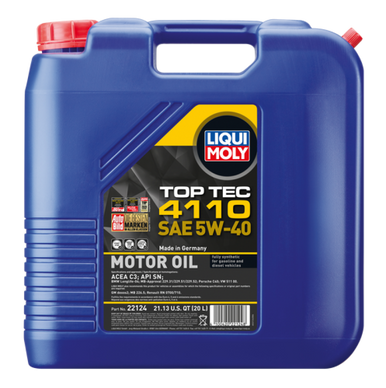 LIQUI MOLY 20L Top Tec 4110 Motor Oil SAE 5W40 - 22124