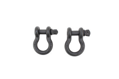Fishbone Offroad D Ring 3/4In Gloss - Black 2 Piece Set - FB21039