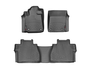 WeatherTech 12-22 Toyota Tundra Front & Rear FloorLiner - Black - 444081-447862