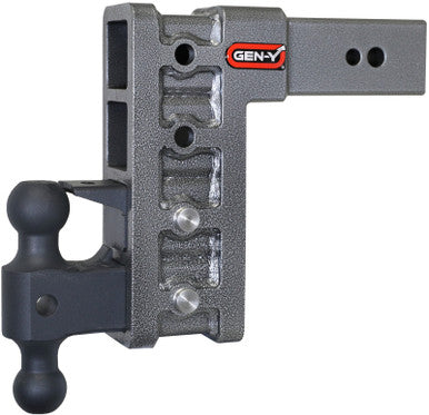 Gen-Y Mega Duty 3in Shank 9in Drop 3.5K TW 32K Hitch w/GH-0161 Dual-Ball/GH-0162 Pintle Lock - GH-1724