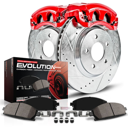 Power Stop 17-19 Ford Escape Rear Z23 Evolution Sport Brake Kit w/Calipers - KC7723