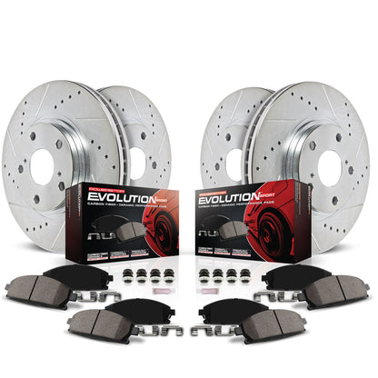 Power Stop 2018 Ford Expedition Front & Rear Z23 Evolution Sport Brake Kit - K8026