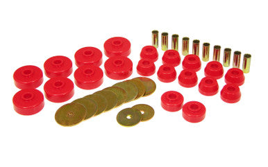 Prothane 84-88 Toyota 4Runner Body Mount Kit - Red - 18-102
