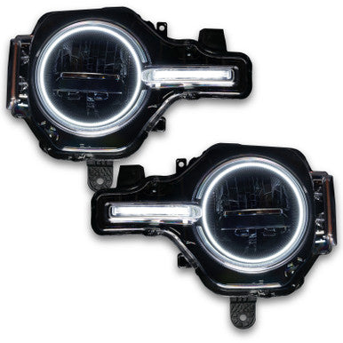 Oracle 21-22 Ford Bronco Headlight Halo Kit w/DRL Bar - Base Headlights -w/RF Controller - 1471-330