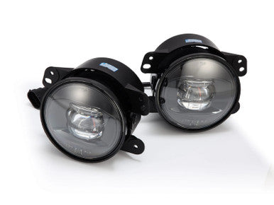 AlphaRex Universal Chrysler/Dodge/Hummer/Jeep DoubleTap Dual Color LED Proj Fog Lights - White/Amber - 210004