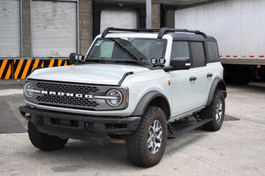 RealTruck 21-24 Ford Bronco 4dr VoltStep Electric Running Board Kit (No Drill) - Tex. Blk - 20412974PC