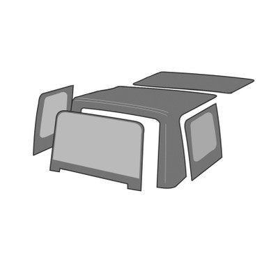 Rampage 1997-2006 Jeep Wrangler(TJ) OEM Replacement Top - Military Khaki (Dark Green) - 99536