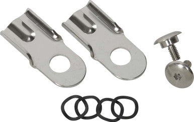 Kentrol 76-86 Jeep CJ8/CJ8 Tailgate Latch Pair CJ7/CJ8 - Polished Silver - 30564