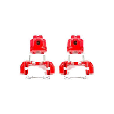 Power Stop 99-04 Jeep Grand Cherokee Rear Red Calipers w/Brackets - Pair - S4818