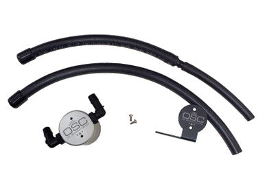 J&L 07-21 Toyota Tundra 5.7L Driver Side Oil Separator 3.0 - Clear Anodized - 3105D-C