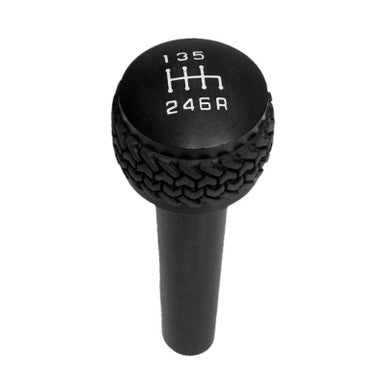 DV8 Offroad 6-Speed Shift Knob For 2005-2010 Jeep TJ/JK - Black Finish - D-JP-180012-BK