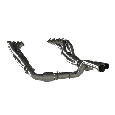 Kooks Headers 2022+ Ford F-150 Raptor R 5.2L 4V. 2in Header and H.O. Green Catted Conn. - 1372H640