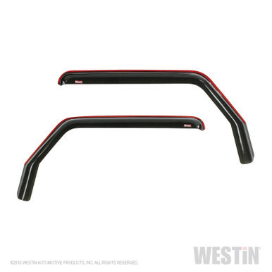 Westin 2018-2019 Jeep Wrangler JL In-Channel Wind Deflector 2pc - Smoke - 72-51467