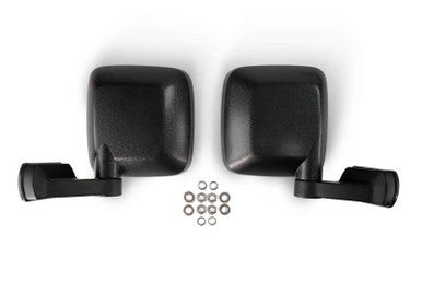 DV8 Aluminum Half Front Doors with Perforated Mesh For 2018+ Jeep Wrangler JL/Gladiator JT - HDJL-01F