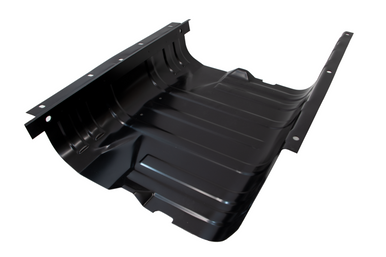 Kentrol 76-90 Jeep CJ/Wrangler YJ Gas Tank Skid Plate W/Strap Black Stainless - 50539