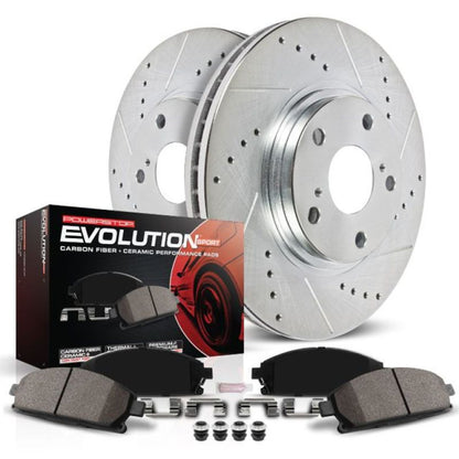 Power Stop 99-01 Jeep Cherokee Front Z23 Evolution Sport Brake Kit w/Calipers