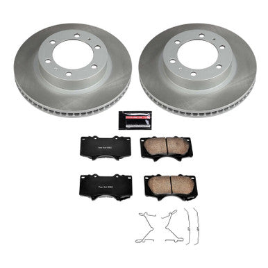 Power Stop Semi-Coated  Front Rotor Kit For 2003-09 Toyota 4Runner, 05-23 Tacoma - SC137