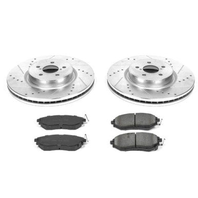 Power Stop Z23 Evolution Sport Front Brake Kit For 2014-18 Subaru Forester, 10-14 Outback - K285