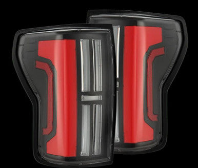 AlphaRex Nova-Series LED Tail Lights For 2007-13 Toyota Tundra - Black Red - 670052