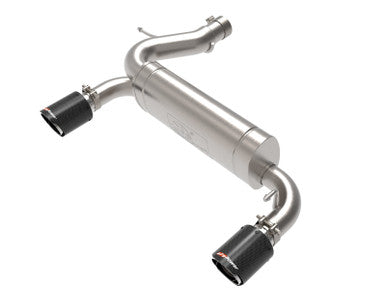 aFe Vulcan 3in 304 SS Axle-Back Exhaust 2021+ Ford Bronco L4-2.3L (t)/V6-2.7L (tt) w/ Carbon Tips - 49-33137-C