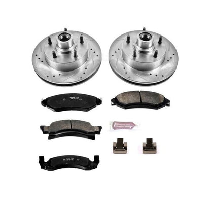 Power Stop 1986 Ford E-150 Econoline Front Z23 Evolution Sport Brake Kit w/Calipers - KC2578