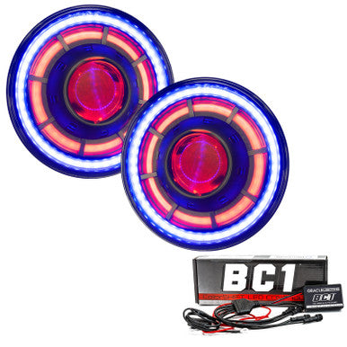 Oracle Oculus 7in ColorSHIFT Bi-LED Projector Headlights for Jeep Wrangler JK - 5876-335