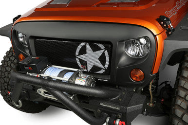 Rugged Ridge Spartan Grille Kit Star 07-18 Jeep Wrangler - 12034.31