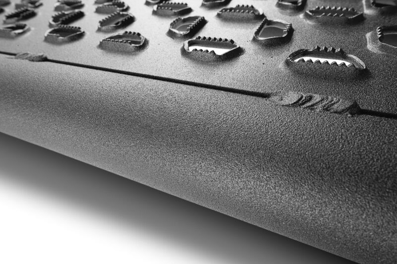 RealTruck Growler Sport Running Boards For 2005-23 Toyota Tacoma Double Cab - Textured Black - Welds Close Up