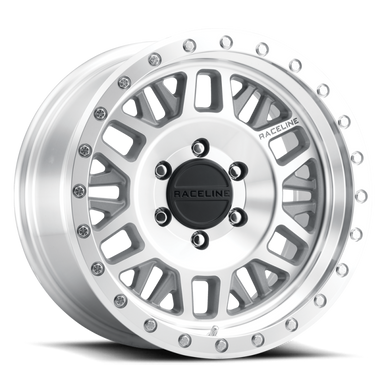 Raceline 951MC Ryno 17x8.5in / 6x139.7 BP / 0mm Offset / 106.1mm Bore - Machined Wheel - 951MC-78560-00
