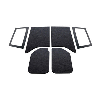 DEI 11-18 Jeep Wrangler JK 2-Door Boom Mat Complete Headliner Kit - 6 Piece - Black - 50285