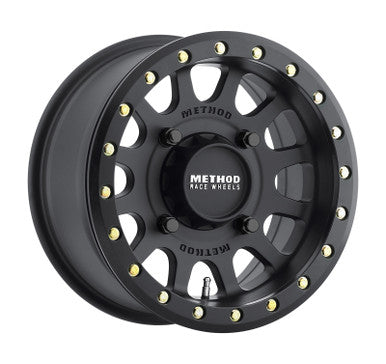 Method MR401 UTV Beadlock 14x7 / 5+2/38mm Offset / 4x156 / 132mm CB Matte Black Wheel - MR40147046552B