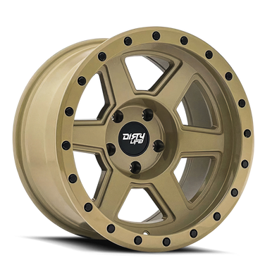 Dirty Life 9315 Compound 17x9 / 6x139.7 BP / -12mm Offset / 106mm Hub Desert Sand Wheel - 9315-7983DS12