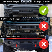 License Plate Relocate Kit - Ford Bronco, Standard Plastic  Bumper, 2021+ Fitment