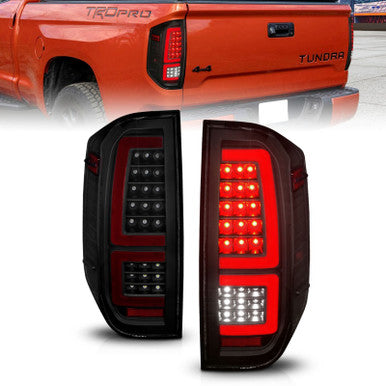ANZO 2014-2021 Toyota Tundra LED Taillights Black Housing/Smoke Lens - 311437