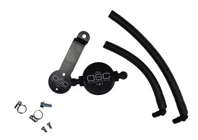 J&amp;L 16-23 Toyota Tacoma 3.5L Driver Side Oil Separator 3.0 - Black Anodized - 3104D-B