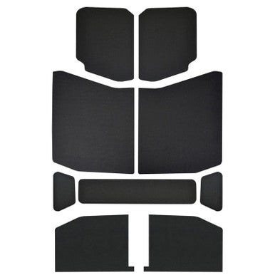 DEI 18-23 Jeep Wrangler JL 4-Door Boom Mat Headliner - 9 Piece - Black - 50168