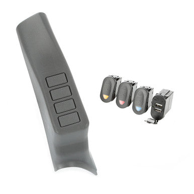 Rugged Ridge A-Pillar Pod Kit 3 Switch USB 07-10 JK/JKU - 17235.88